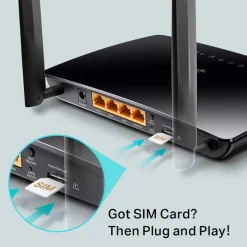TP-Link TL-MR6400 trådløs 4G-router, svart