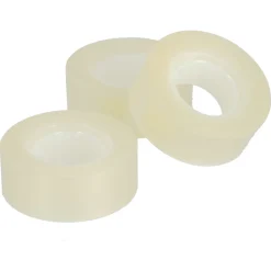 Transparent tape, kontortape, 3-pakning