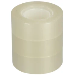 Transparent tape, kontortape, 3-pakning