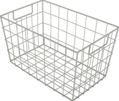 Trådkurv i beige metall