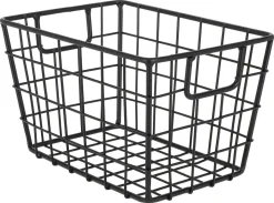 Trådkurv i svart metall