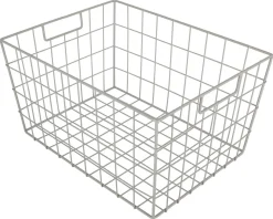 Trådkurv i beige metall