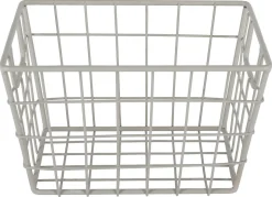 Trådkurv i beige metall