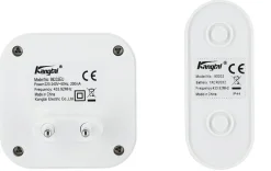 Trådløs dørklokke med trykknapp, plug-in, 230 V