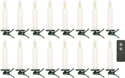 Trådløs juletrebelysning LED med fjernkontroll, Northlight