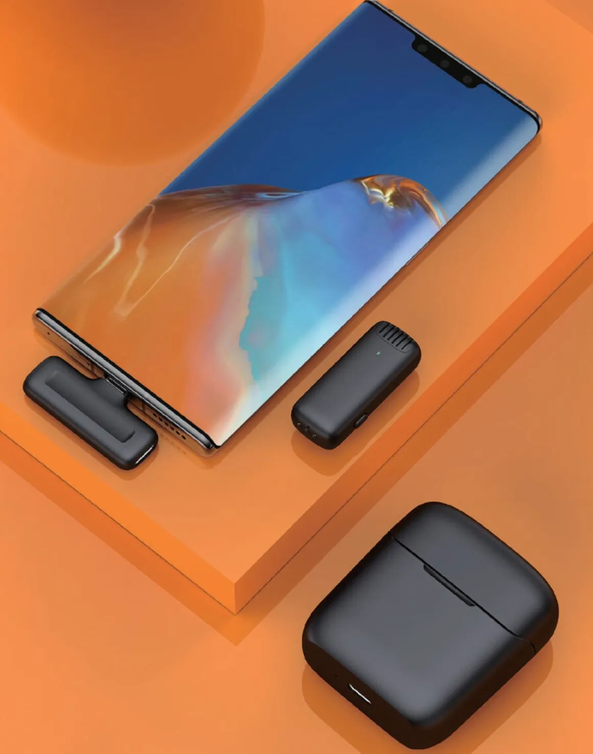 Trådløs mikrofon til mobil med USB-C