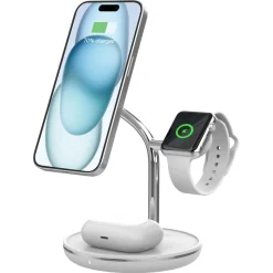 Trådløs Qi2-lader 3-i-1 for iPhone, magnetisk, 15 W