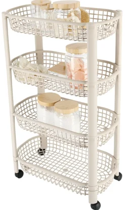 Trillevogn med 4 kurver, 46,5 × 26 × 78,8 cm