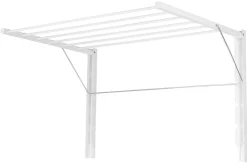Tørkestativ for vegg, nedfellbart, 4,5 m