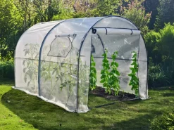 Tunneldrivhus plast 6 m², 3 x 2 x 1,9 m