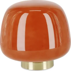 Tuva liten bordlampe i glass, retro oransje 21 cm, Northlight