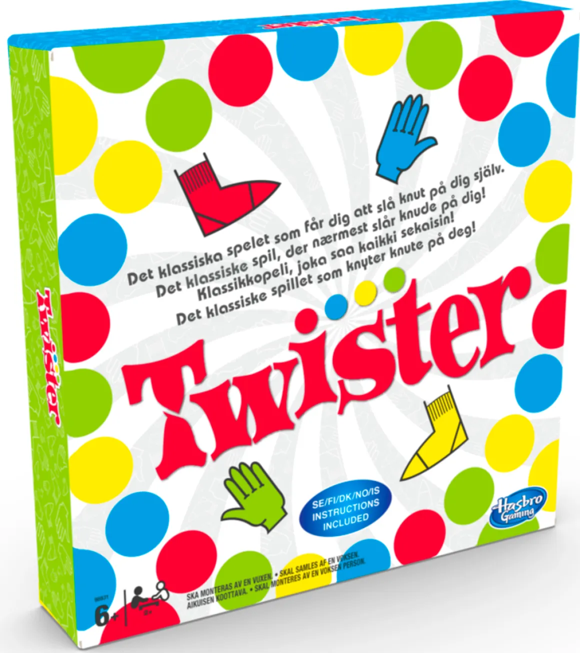 Twister spill Hasbro, fra 6 år