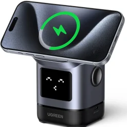 Ugreen Uno 2-i-1 magnetisk trådløs lader, 15 W
