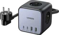 Ugreen Diginest Cube grenuttak og lader USB-C, USB-A