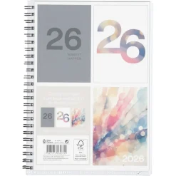 Ukekalender 2026 A5, spiralinnbundet