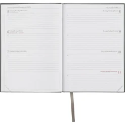 Ukekalender 2026 A5, grå