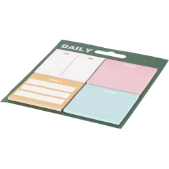 Ukeplanlegger Sticky Notes selvklebende, 4-pakning