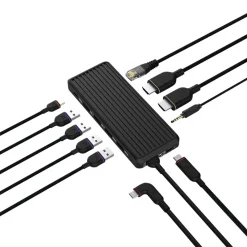 USB-C dockingstasjon 10 porter