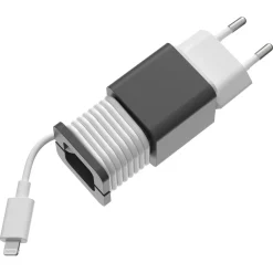 USB-C- til Lightning-lader med kabel og holder, PD, 1 m, 3 A, 20 W