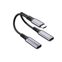 USB-C til USB-C lyd- og ladeadapter 100 W