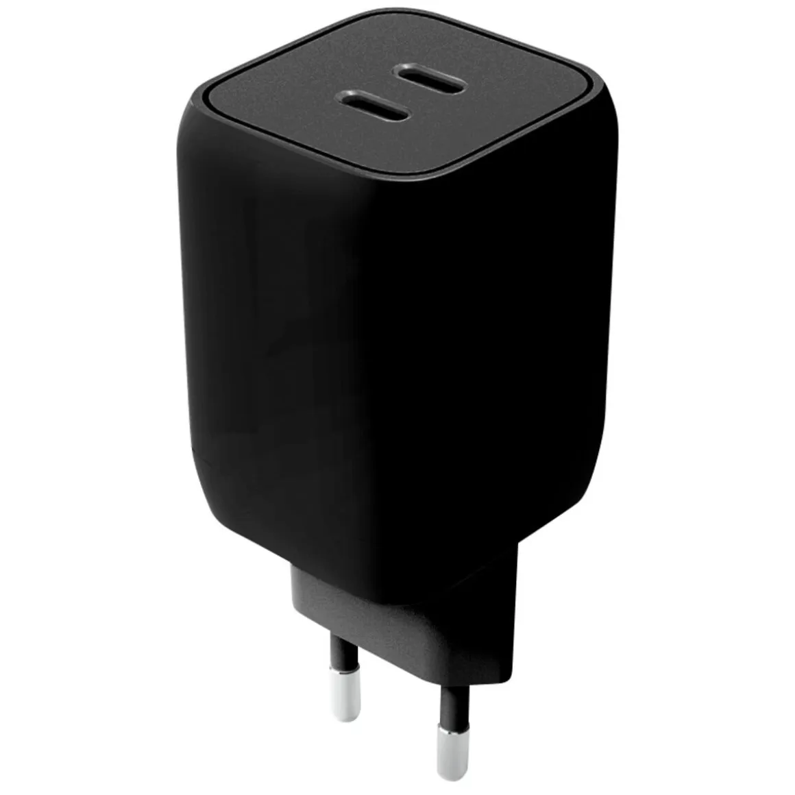 USB-C-lader Dual Port GaN 65 W, 1 m kabel
