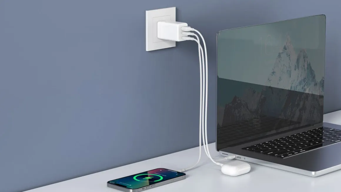 USB-C-lader Dual Port GaN 65 W