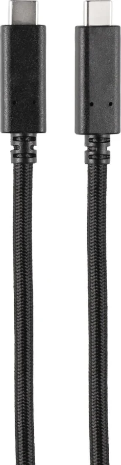 USB-C-til-USB-C-kabel, 5 A, 240 W, svart