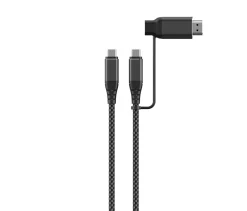 USB4-kabel USB-C til USB-C og HDMI, 2 m 240 W