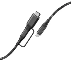 USB4-kabel USB-C til USB-C og HDMI, 2 m 240 W