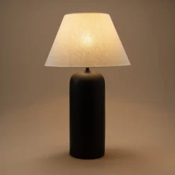 Valfrid stor bordlampe keramikk svart, 66,5 cm, Northlight