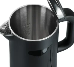 Vannkoker med temperaturinnstilling svart 1,5 l
