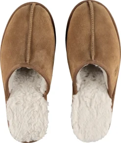 Varme innetøfler herre, beige