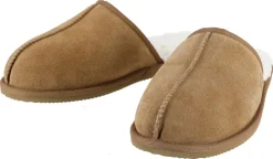 Varme innetøfler herre, beige