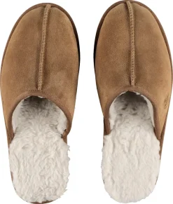 Varme innetøfler herre, beige