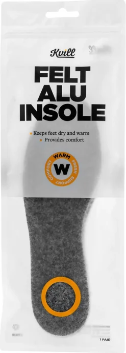 Varme innleggssåler aluminium/filt Kvill, 1 par