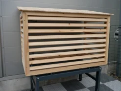 Varmepumpebeskytter tre, 106 x 55 x 73 cm