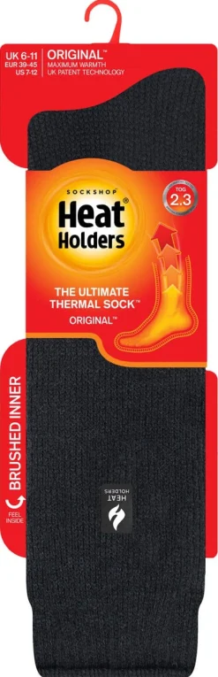 Varmesokker Heat Holders Long Socks, svart