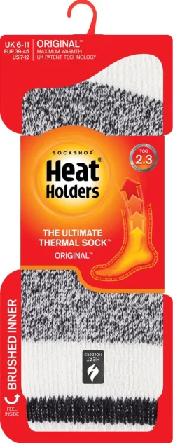 Varmesokker Heat Holders Block stripes, grå