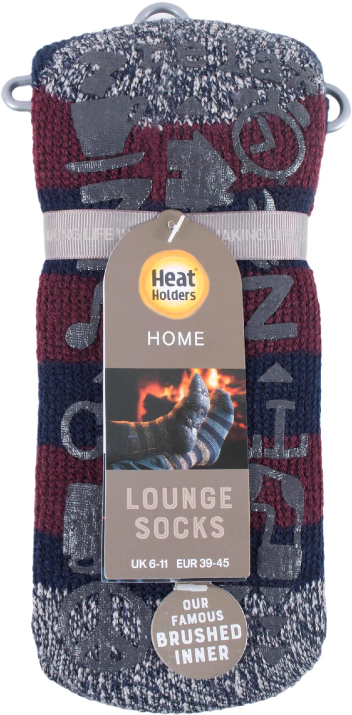 Varmesokker Heat Holders lounge herre størrelse 39–45, sokker