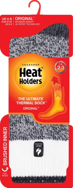 Varmesokker Heat Holders Block stripes, grå