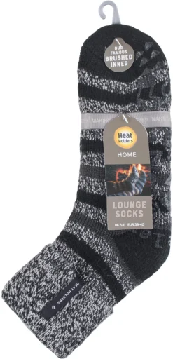 Varmesokker Heat Holders lounge herre størrelse 39–45, sokker