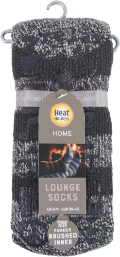 Varmesokker Heat Holders lounge herre størrelse 39–45, sokker
