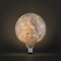 Varmhvit dekorpære LED E27 Moon 150 mm
