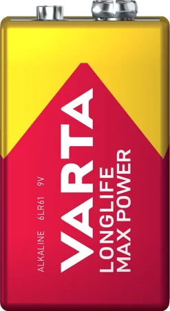 Varta Longlife Max Power 9 V batteri, 1-pakning
