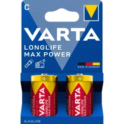 Varta Longlife Max Power C/LR14, 2-pakning