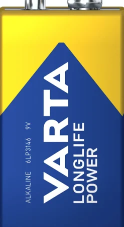 Varta Longlife Power 9V batteri, 2-pakning