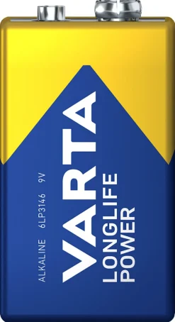 Varta Longlife Power 9V-batterier, 20-pakning