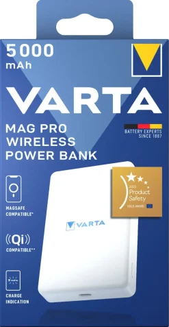 Varta MagPro Wireless trådløs powerbank 5000 mAh
