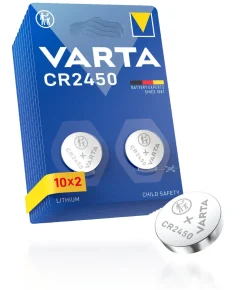Varta CR2450 litiumbatteri 3 V, 20-pakning
