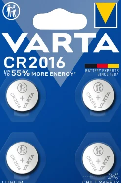 Varta CR2016 litiumbatteri 3 V, 4-pakning